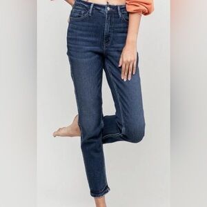 New Vervet Jeans Women’s 30/13 Erika Mom Jean Capri Loose Fit Crop (32x28) NWT